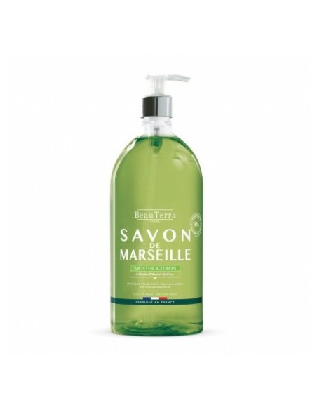 Beauterra Jabón Marseille Menta-Limón 1L
