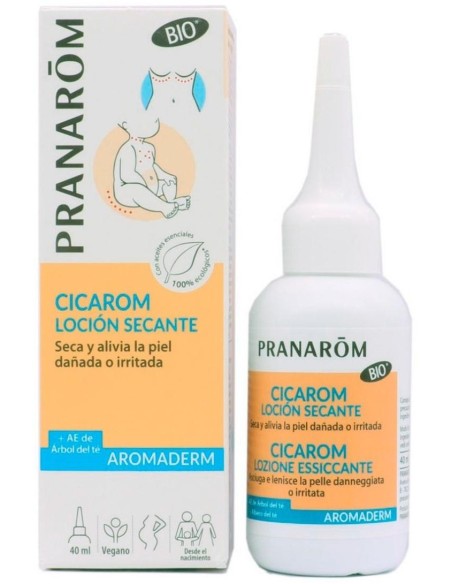 Pranarôm Aromaderm Cicarom Loción Secante Bio 40Ml