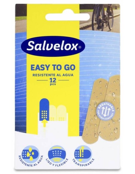 Salvelox Easy To Go Aposito Adhesivo Resistente Al Agua 12Uds