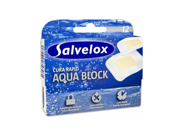 Salvelox Aqua Block Cura Rapid, 12 Uds