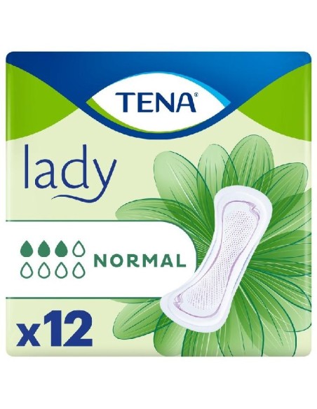 Tena Lady Absorbente Incontinencia Orina Ligera Normal, 12 Uds