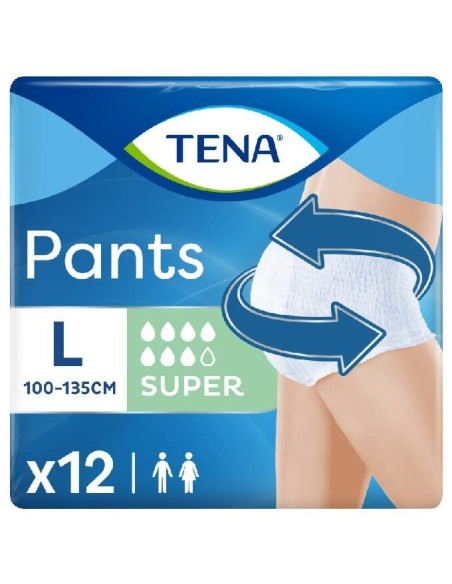 Tena Pants Orina Ligera Super Talla G, 12 Uds