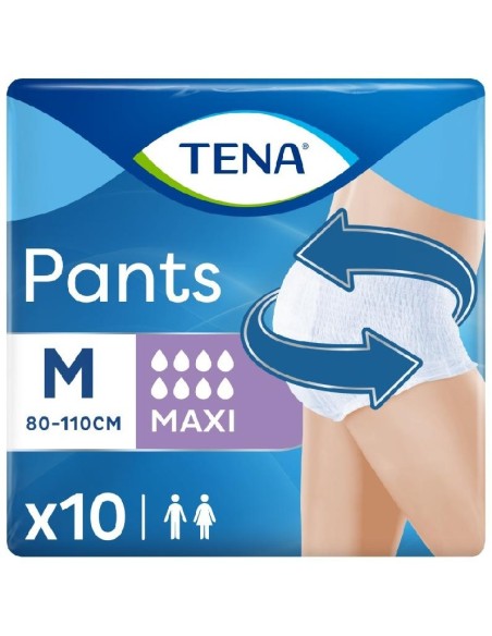 Tena Pants Maxi Talla Mediana, 10 Uds