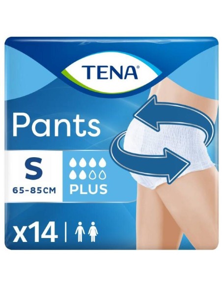 Tena Pants Plus Absorbente Anatómico Talla Pequeña, 14 Uds
