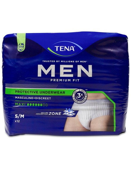 Tena Men Premium Fit Protective Underwear Talla M 12Uds