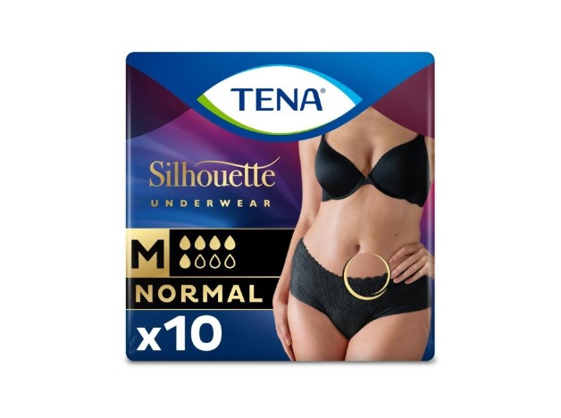 Tena Silhouette Normal Cintura Baja Negro Talla...