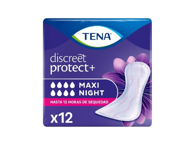 Discreet Compresa Incontinencia Maxi Noche 12 U