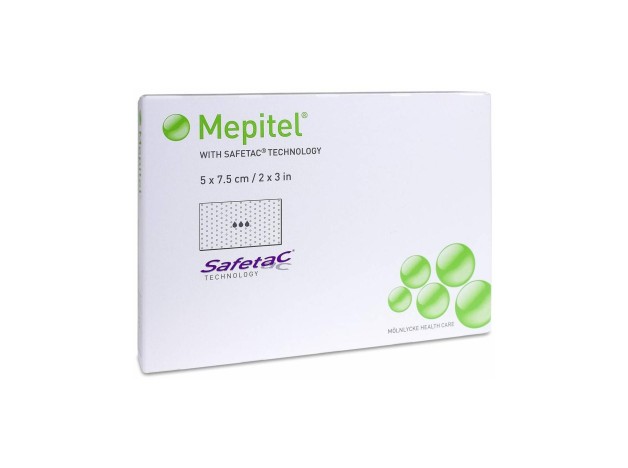 Mepitel Aposito Lamina Contacto Silic 5X7,5Cm 10U