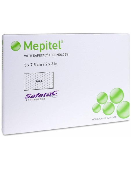 Mepitel Aposito Lamina Contacto Silic 5X7,5Cm 10U