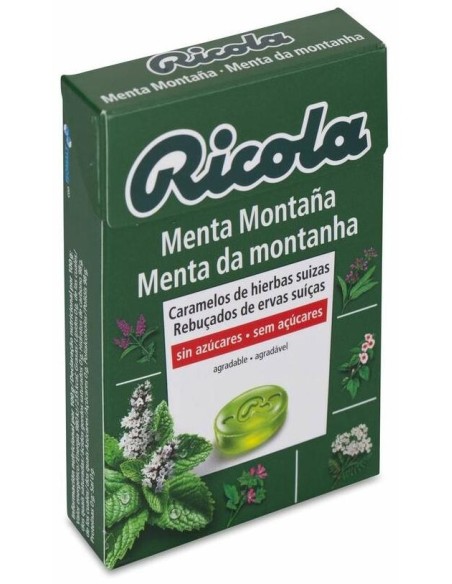 Ricola Menta Montaña Caramelos Sin Azúcar 50G