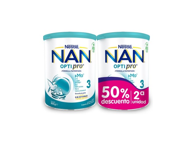 Duplo Nestlé Nan Optipro 3 Leche Crecimiento,...