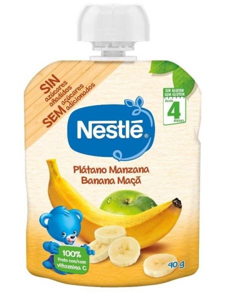 Nestle Naturnes Platano Y Manzana 90Gr