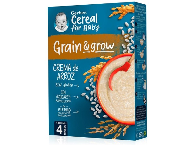 Grain %26 Grow Papilla Crema De Arroz 250 Gr