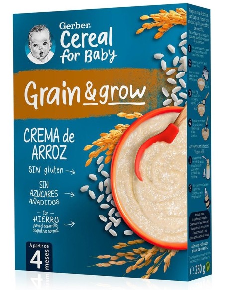 Grain %26 Grow Papilla Crema De Arroz 250 Gr