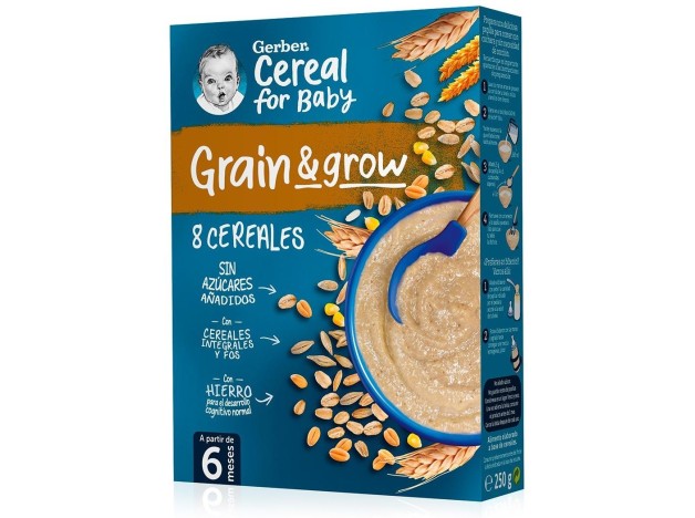 Grain %26 Grow Papilla Avena Integral Con...