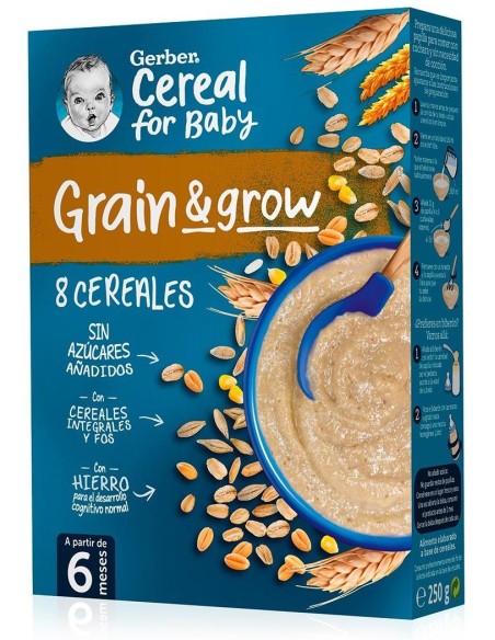 Grain %26 Grow Papilla Avena Integral Con Ciruela 250 Gr