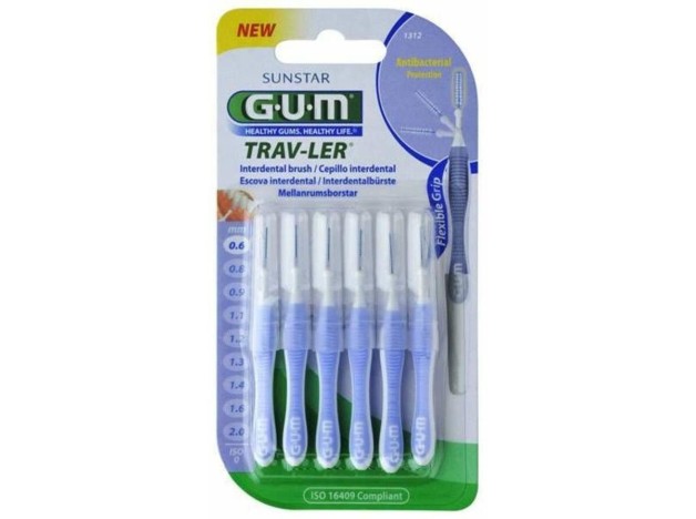 Cepillo Interdental Trav-Ler 0.6Mm 6Un Azul Claro