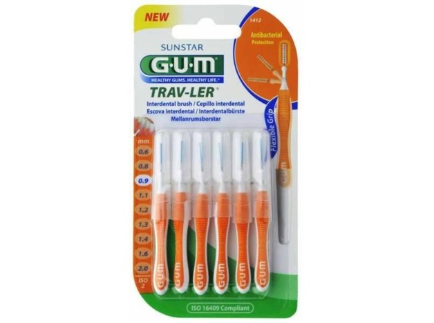 Cepillo Interdental Trav-Ler 0,9Mm 6Un Naranja