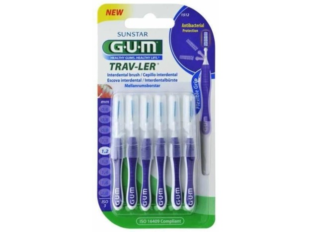 Cepillo Interdental Trav-Ler 1512 1,2Mm 6Un Lila