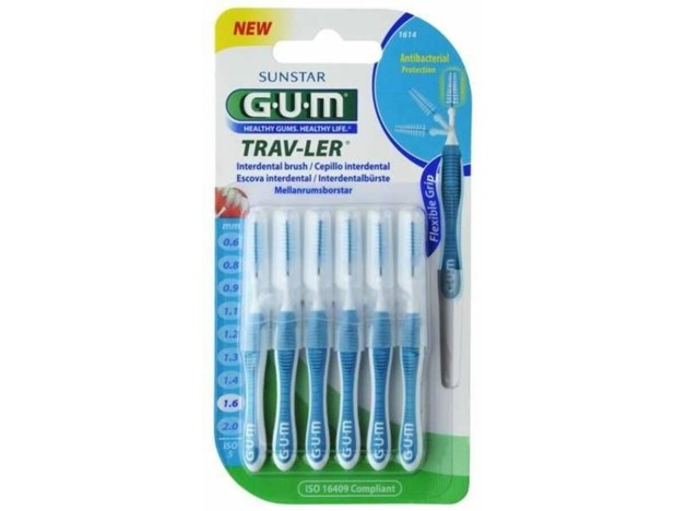 Cepillo Interdental Trav-Ler 1614 1,6Mm 6Un Azul