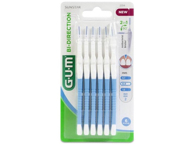 Gum Cepillos Interdentales Bi-Direction 0,9Mm,...