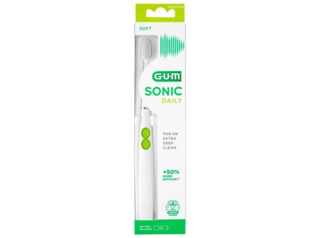 Sunstar Cepillo Gum Sonic Daily Blanco, 1 Unidad