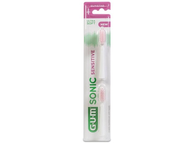 Sunstar Cepillo Gum Sonic Sensitive Recambio, 2...