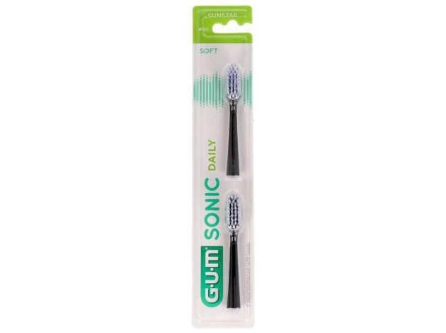 Sunstar Cepillo Gum Sonic Negro Recambio, 2...