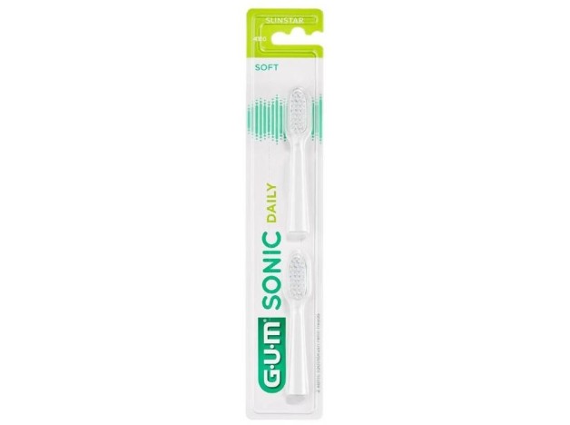 Sunstar Recambio Cepillo Gum Sonic Blanco, 2...