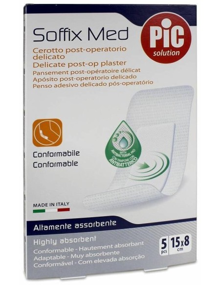 Pic Soffix Med Antibacteriano Post Op  Aposito Adhesivo 15 X 8 C
