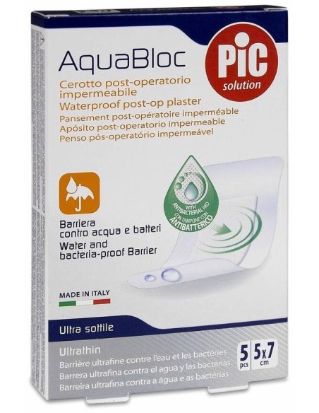 Pic Solution Aquabloc Antibact Esteril 5X7 Cm 5 Uds
