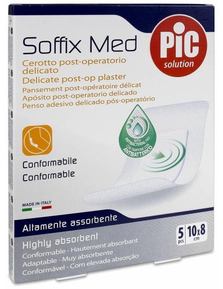 Pic Soffix Med Antibacteriano Post Op  Aposito Adhesivo 10 X 8 C