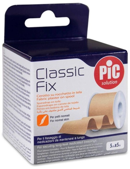 Artsana Esparadrapo Pic Classic Fix Tejido Color Piel 5 M X 5 Cm
