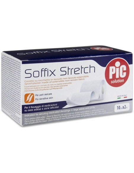 Pic Solution Soffix Stretch Esparadrapo Elástico 10 Cm X 2 M, 1 Ud