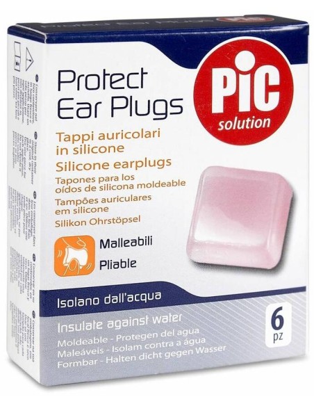 Pic Solution Tapones Oídos Silicona Moldeable, 6 Uds