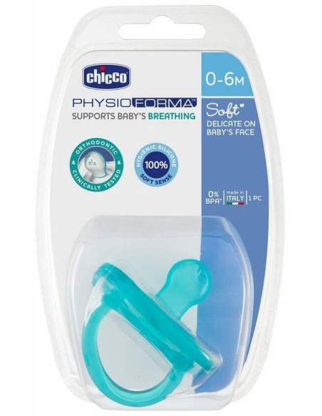 Chicco Chupete Physioforma Soft Orthodontic Silicona +0M Azul 1Ud