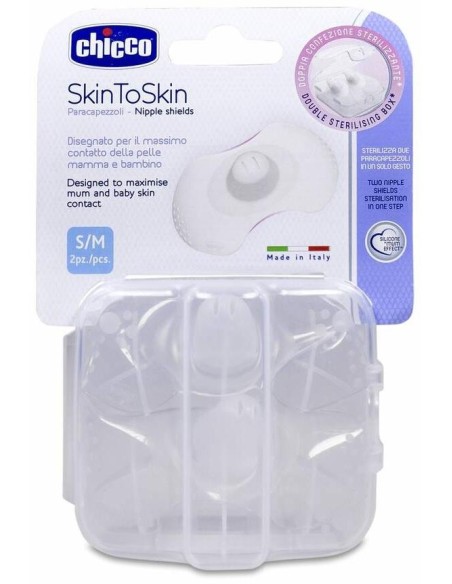 Protegepezon Silicona Chicco Skintoskin 2 U T- S/M 2 U
