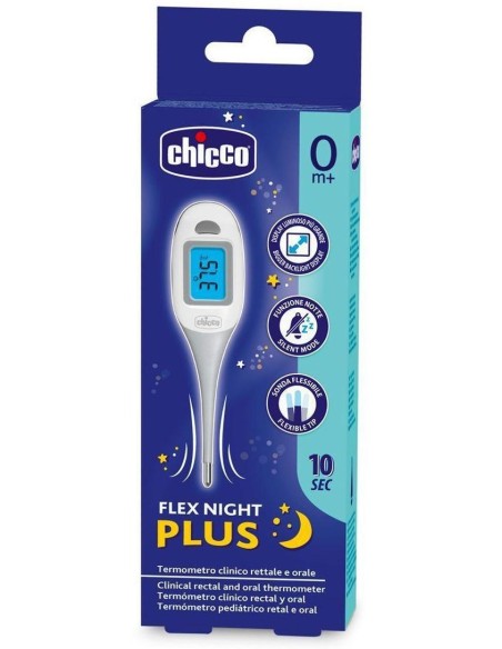 Chicco Termómetro Flex Night Plus, 1 Unidad