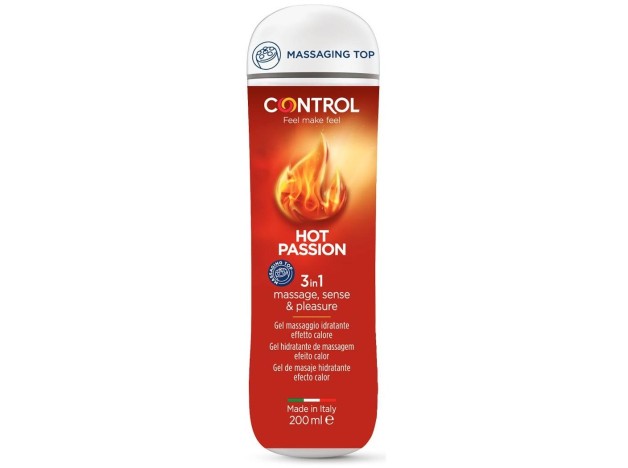 Control Hot Passion Gel Masaje 3 En 1 200Ml