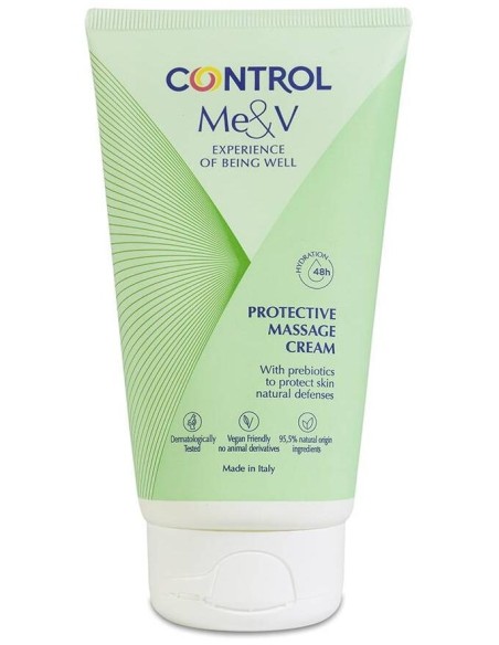 Control Me %26 V Crema Masaje Protectora Con Prebióticos, 150 Ml