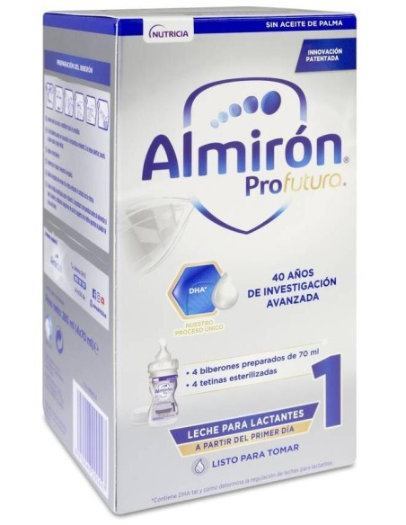 Almirón Profutura 1 + Minibiberones Leche De Inicio 70Ml X 4Uds