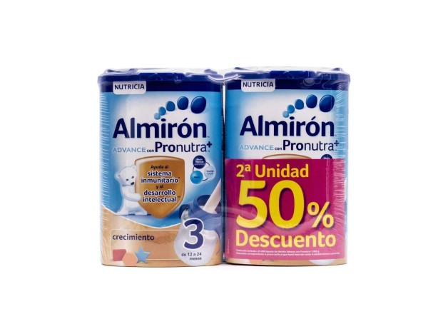 Almirón Advance 3 Leche De Crecimiento 2X800Gr