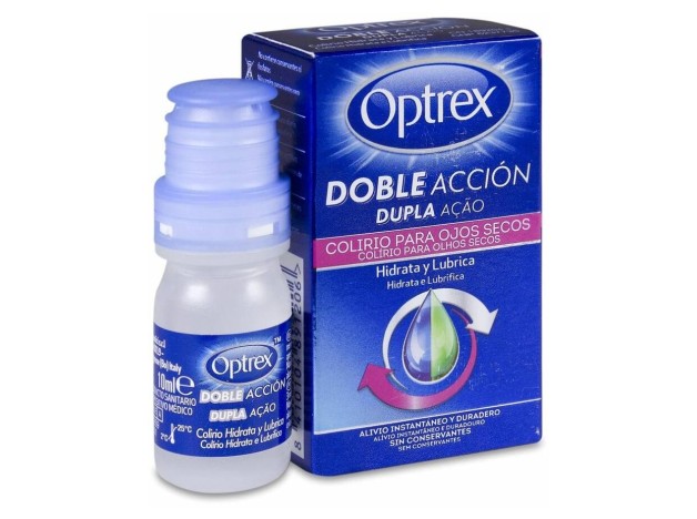 Optrex Doble Acción Ojos Secos Multidosis, 10 Ml