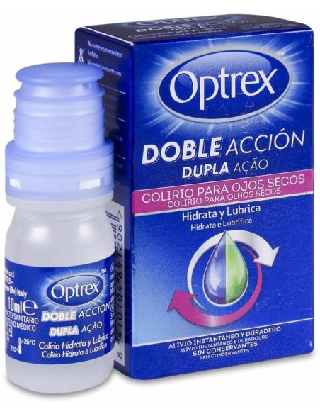 Optrex Doble Acción Ojos Secos Multidosis, 10 Ml