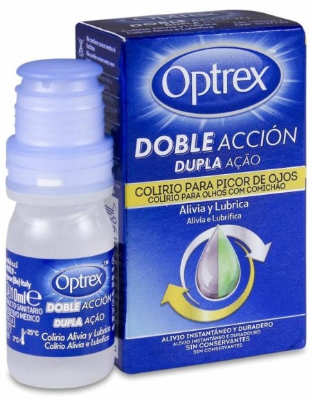 Optrex Doble Acción Picor Ojos Multidosis, 10 Ml