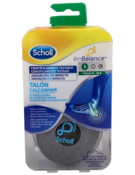 Scholl Plantilla Talon-Tobillo T/S 37-39.5 2 Un