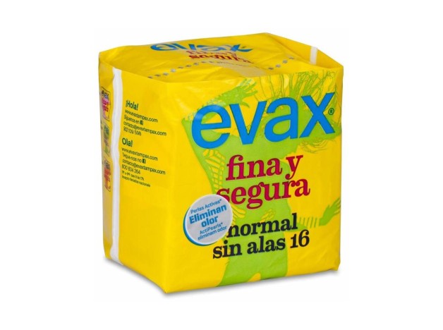 Evax Fina %26 Segura Compresa Normal Sin Alas,...