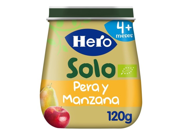Hero Baby Solo Pera Y Manzana, 120 G