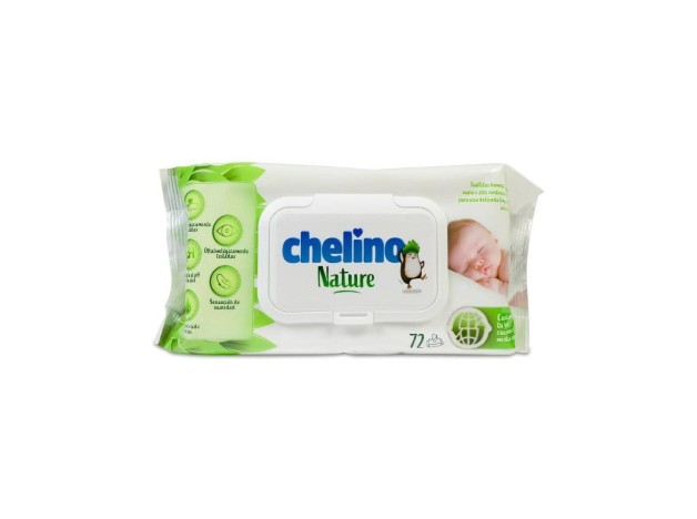 Chelino Nature Toallitas Infantiles, 72 Unidades