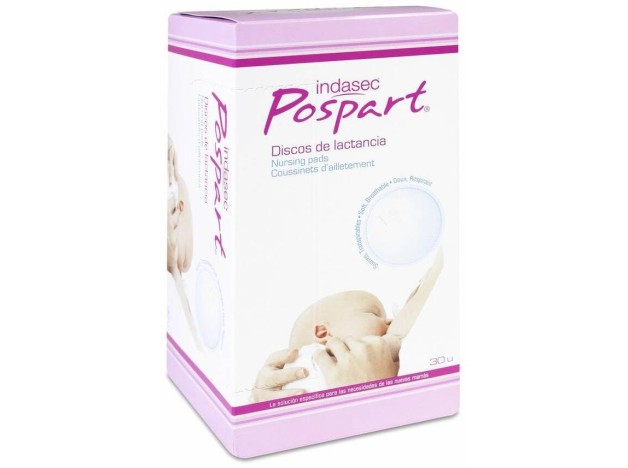 Indasec Postpart Discos De Lactancia, 30 Uds